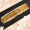 1A new Middle Eastern style, vintage courtly elegance, exquisite Zirconia Hollowed-out intricate pattern stainless steel bracelet is suitable for
