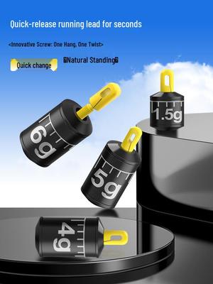 Detachable Running Sinker Lead Seat: Anti-Current Fast Clip for Fishing