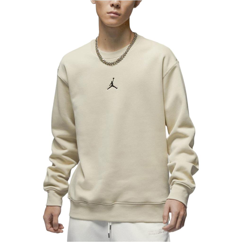 Jordan Essentials Logo Print Fleece Sweatshirt Men Tops Amber FV8451-282
