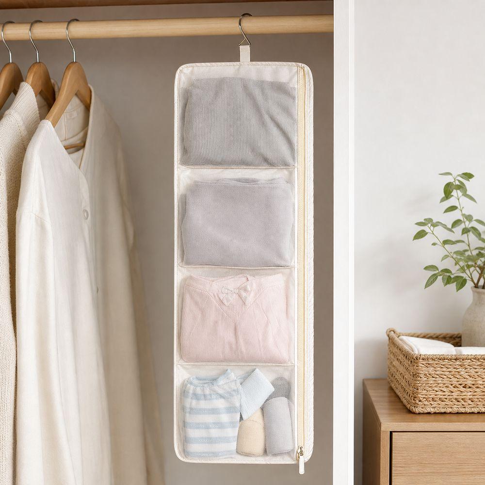 Breathable Underwear Storage Bag Foldable Closet Organizer Bag Hanging Storage Bag Closet Storage