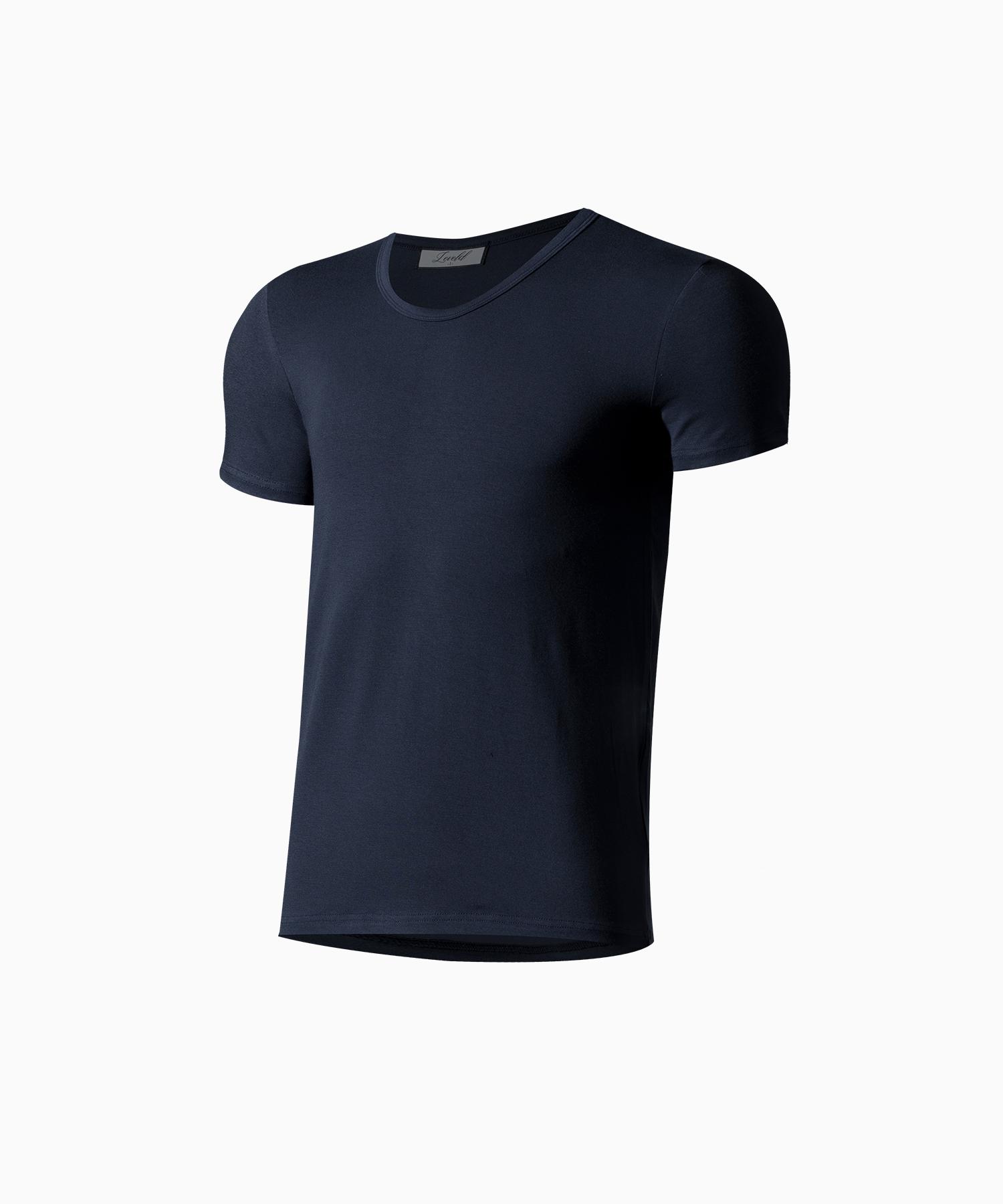 Reve Eld Muscle Fit U-Neck Navy 1