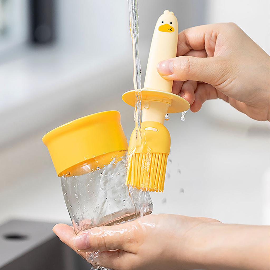 1pc - Kitchen Accessories Oil Brush with Bottle Barbecue Special Brush Kitchen Pancake Tool