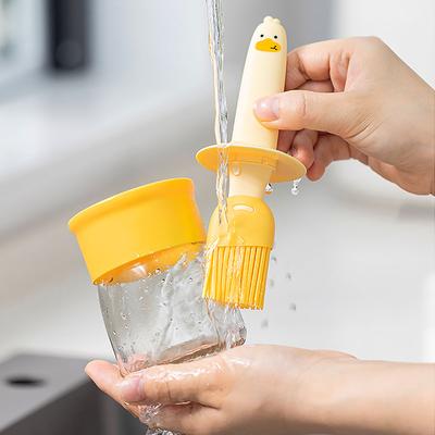1pc - Kitchen Accessories Oil Brush with Bottle Barbecue Special Brush Kitchen Pancake Tool