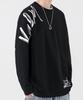 [ANONIE] Men's Sweatshirt, Long Sleeve, Spring Clothes, Long T-Shirt, Men's, Large Size, Stylish Sweatshirt, Black 2XL