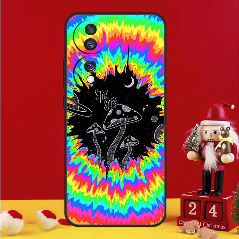 Weird Trippy Mushroom Case For Honor X8b X9b X8a X9a X7a X6a X7 X8 X9 Honor 70 50 10 90 Lite Magic 6 5 Pro Cover