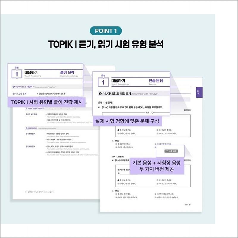 Special lecture for passing Korean language proficiency test TOPIK I (TOPIK 1) Finish in one book
