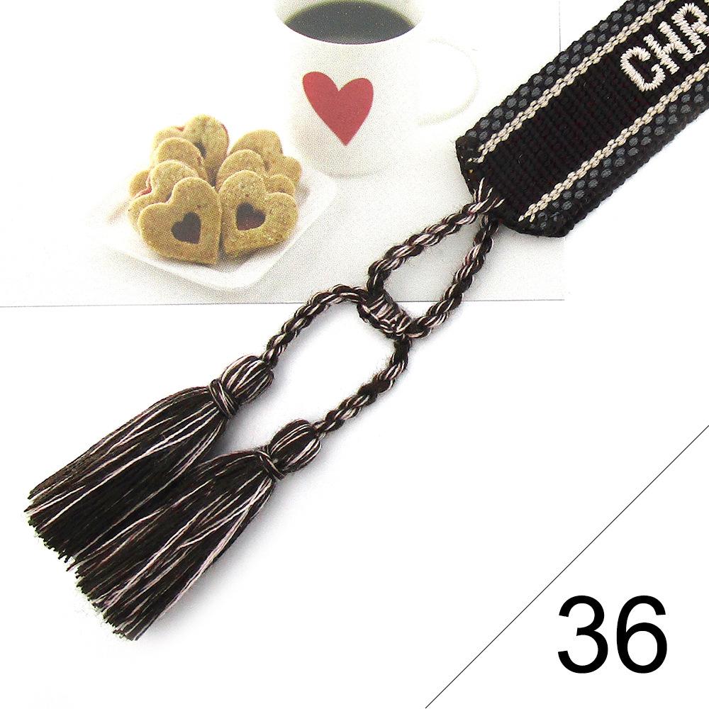 Custom Bohemian Embroidered Bracelet with Tassel and Woven Rope - Handmade Jewelry for Couples and Women