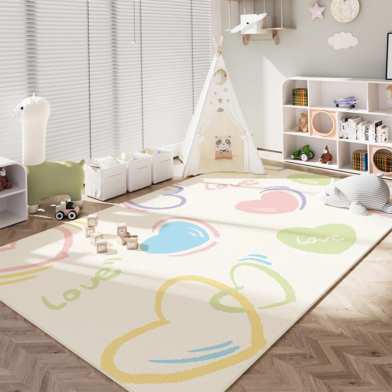 Children's Room Carpet Bedroom Cartoon Learning Reading Area Floor Mat Baby Climbing Mat Bedside Carpet Living Room