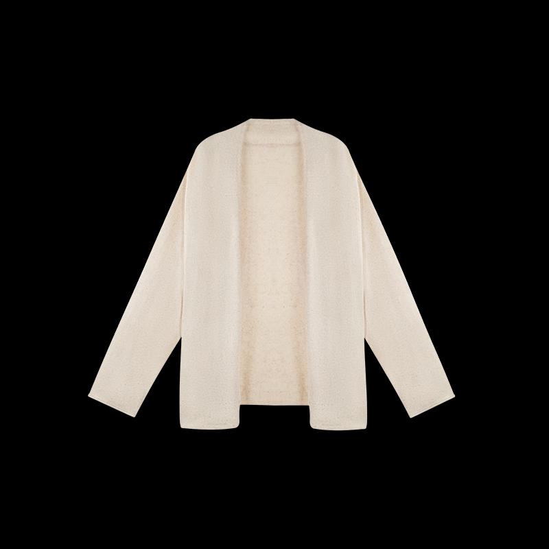 HECO Women's French Style Linen Blend Knit Cardigan