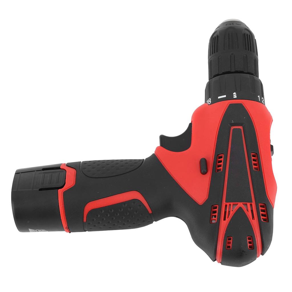 Electric Screwdriver Cordless Rechargeable 2 Variable Speed Power Repair Tool with LED Light 12V