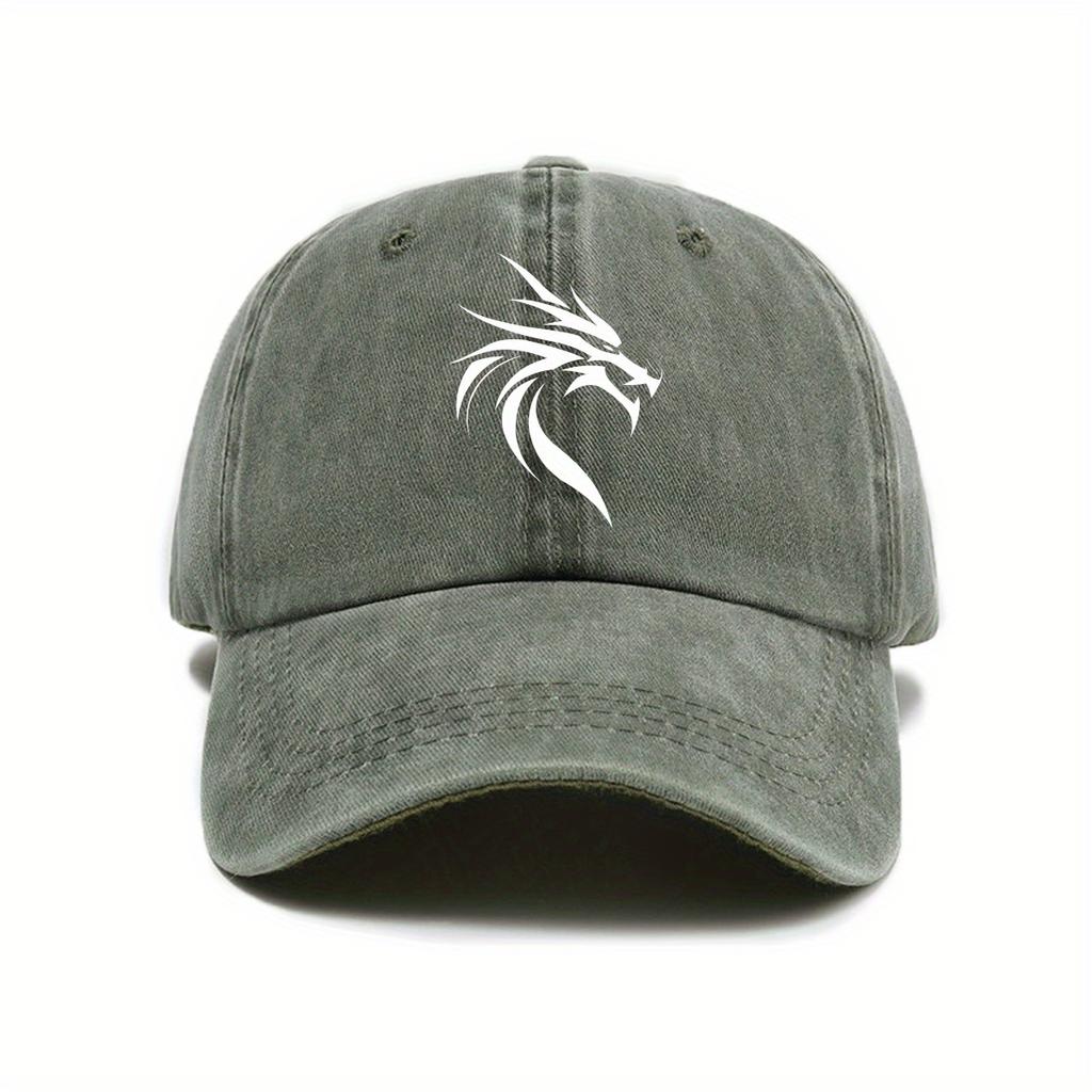 Outdoor fashion leisure retro printed baseball cap for spring and summer, street shading, American style unisex hat