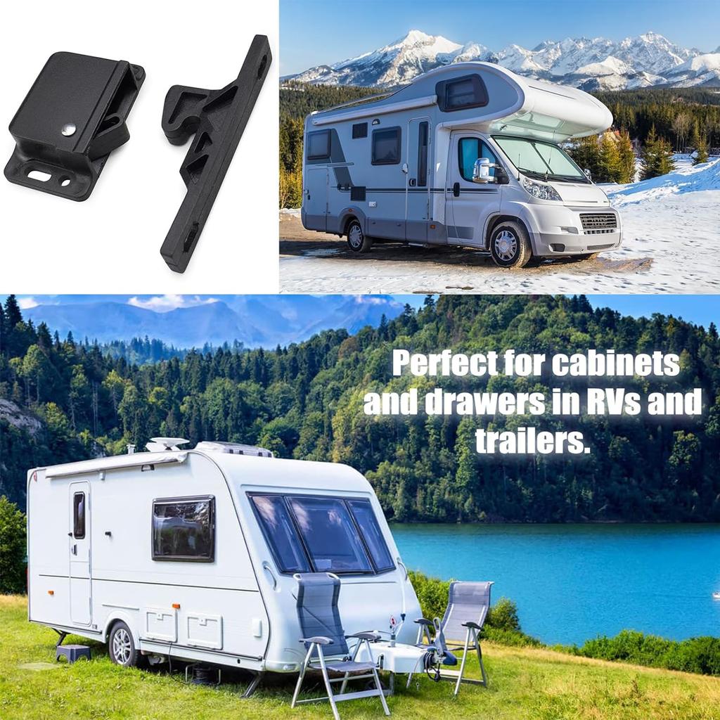 Cupboard Cabinet Door Latch Locks Catches Buckle Suitable for Camper Marine Closet Drawer Furniture Hardware Accessories