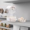 Acrylic Parrot Food Dispenser Clear Design Automatic Birds Feeder Easy Clean Cage Leak