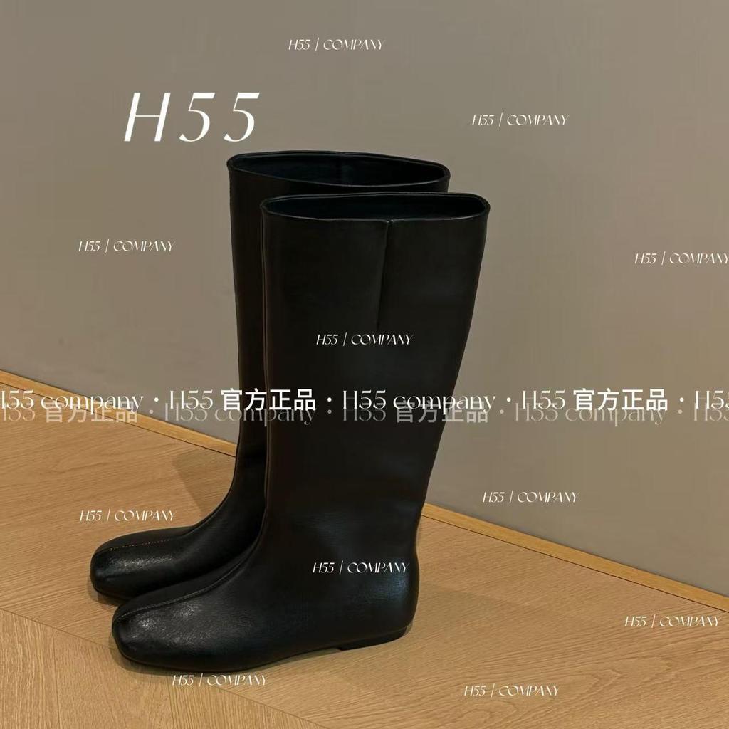 Autumn and winter women's boots versatile round head flat bottom soft thin boots medium tube knight boots women