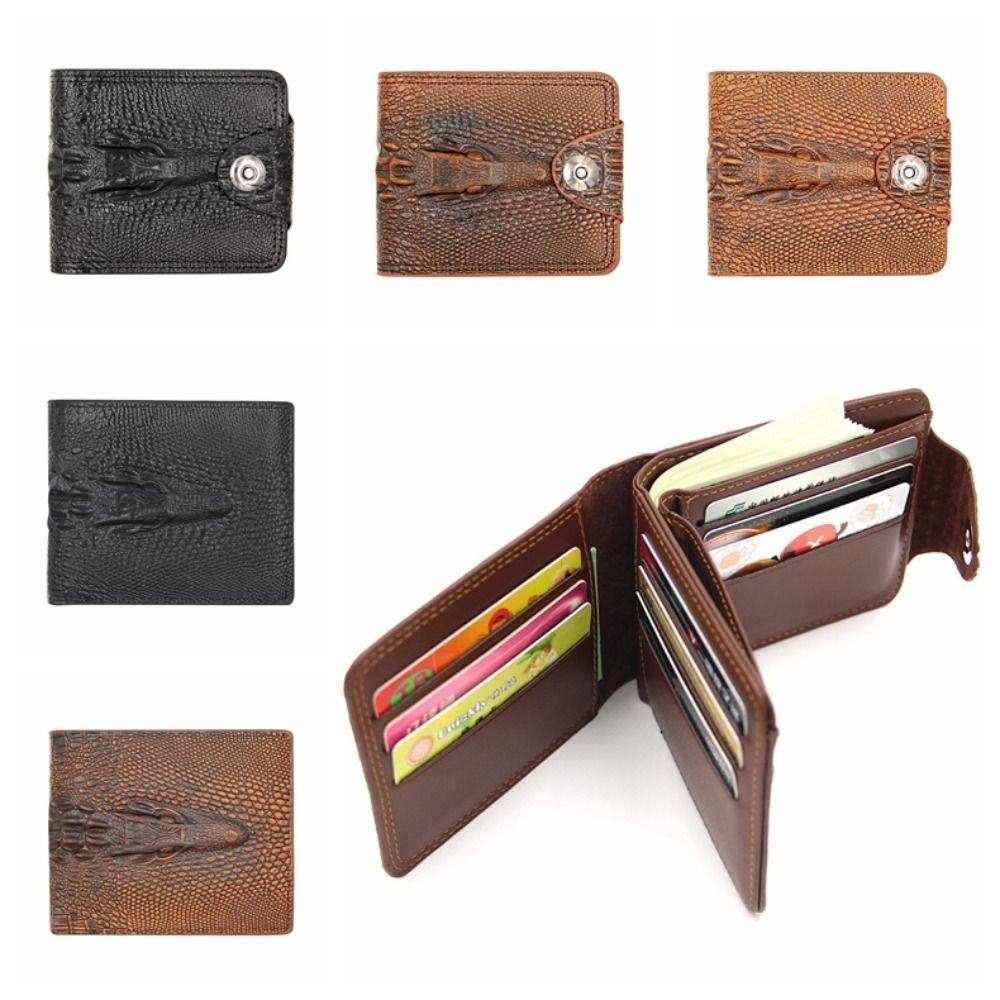 

Alligato Men s Wallet Crocodile Leather Purse New Business Wallet Card Bag Style 2