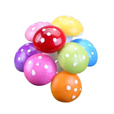 8 Pezzi Mini Funghi Artificiali Multicolor Paesaggio Artigianato Bonsai Decorazione Giardino