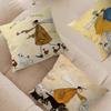 Künstler Sam Toft Kissenbezug Polyester Sofakissen Dekorative Wurfkissen Heimdekoration Kissenhülle