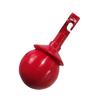 Rolling Ball Cane Tip Hook Style Blind Walking Cane Tip Replacement Accessory Red Round Aluminum Alloy