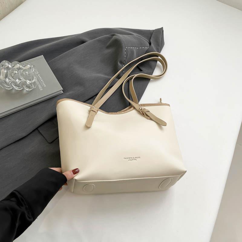 New Spring Large-capacity Handbag Women's 2025 College Student Shoulder Bag Women's Portable Commuter Tote Bag Women