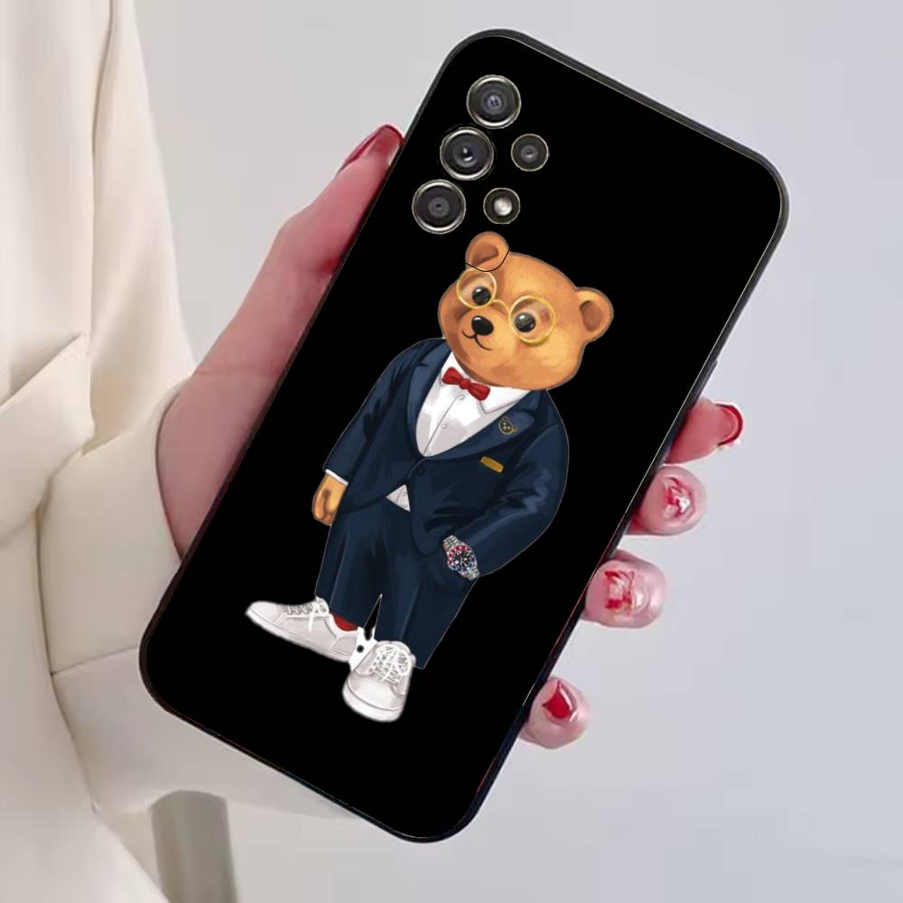 Fashion B-Baron Filou B-Bear Phone Case For Samsung S25,S24,S21,S22,S23,S30,Ultra,S20,Plus,Fe,Lite,Note,10,Black Cover