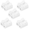 200PCS 2 Port Press Terminal Connectors 10A Quick Connector Cable Clamp  For Automotive
