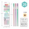 Tombow Pencil 2B Erasable Writing Pencils Erasing 1 Dozen Pink (Smooth Lead) KB-KSKW01-2B