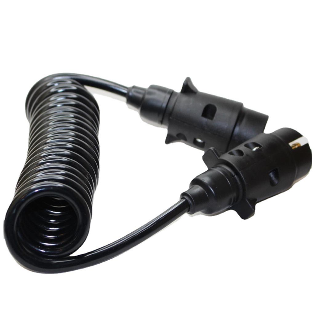 2.4m 7 Pin Truck Trailer Light Board Extension Cable Wire Splices Circuit Socket