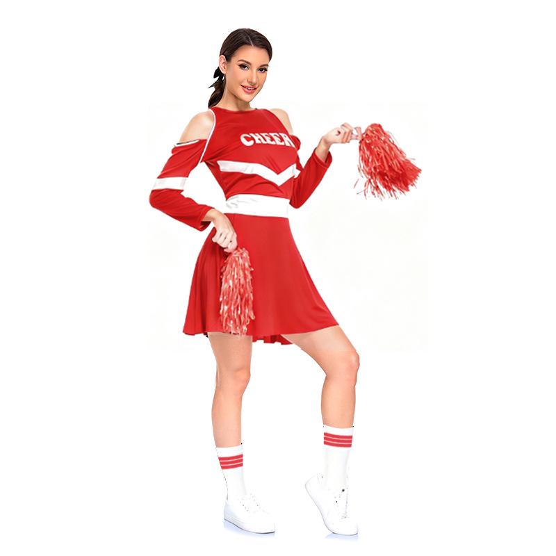 Fashionable European and American Cheerleader Cosplay Costume for Girls