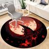 1pc Moonlit Butterflies Office Round Area Rug, Under Office Chairs Bedroom Living Room Home Decor, Room Deco, Available in Various Sizes 212
