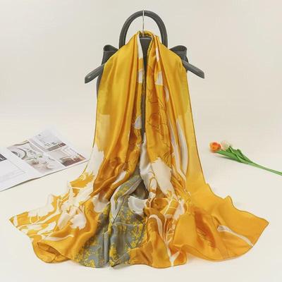 "Scialle e Foulard Stampati da Donna High-end in Seta Sintetica - Collezione Primavera/Estate 2021 - Regalo"