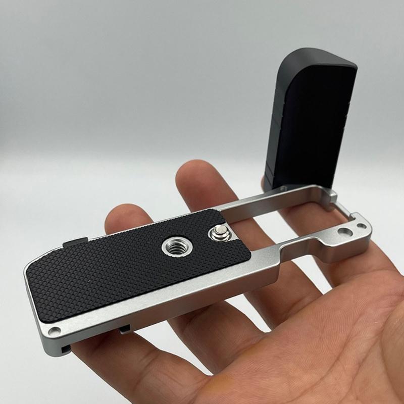 Quick Install Metal Camera Handle Grip For Multiple Models Ergonomic Design Improved Battery Life Aluminum Construction