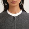 LESS 2025 Winter Round Neck Cardigan Sweater