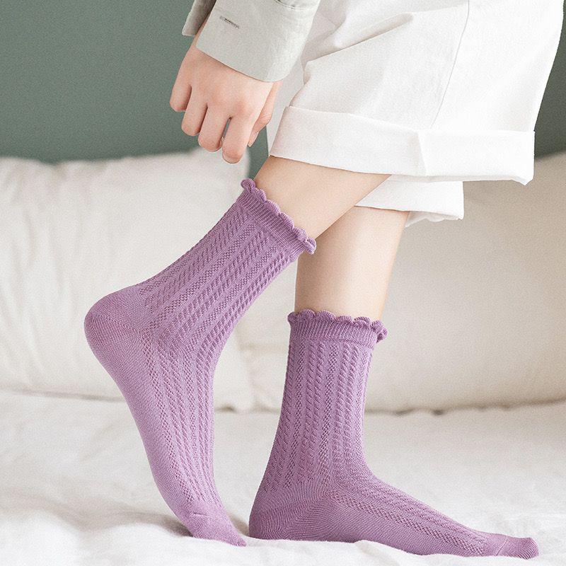 Maternity Pure Cotton Socks – Mid-Calf, Over-the-Knee, Loose Fit for Pregnancy & Postpartum (Spring, Autumn, Winter)