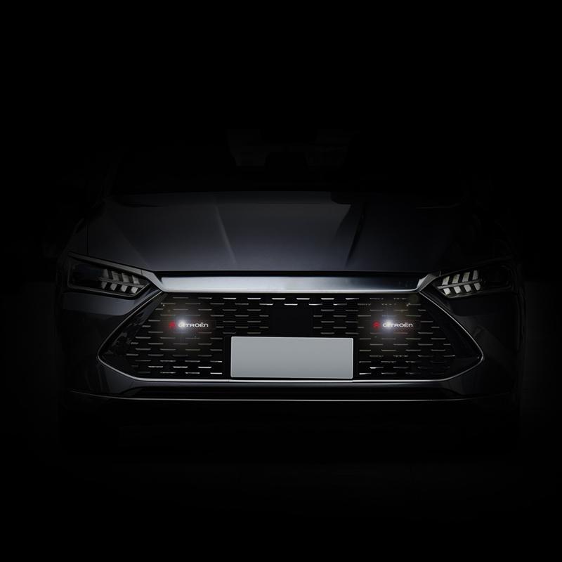 1Pcs Car Decorative Light LED Front Hood Grille Emblem Badge Decor For Citroen C4 C3 C5 C1 C2 Berlingo Celysee Cactus Picasso Aircross