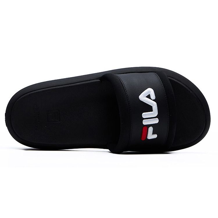 Fila Heritage-FHT Donut Fashion Casual Soft Comfortable Slide Sandals Women Sandals Black F12W124622FBK