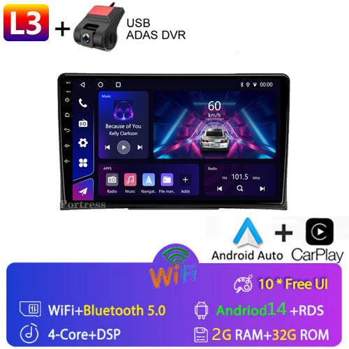 Radio Auto Multimedia Player 9 inch Sistem Android pentru Volkswagen Multivan T5 2003 - 2015 Navigație GPS Ecran Split Bluetooth