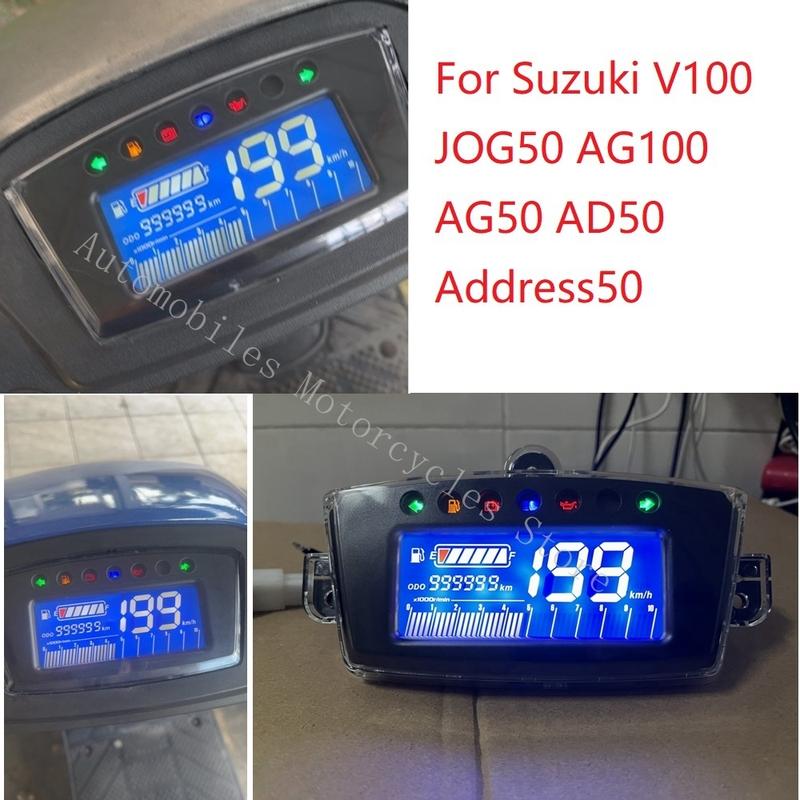 Digital Meter For Suzuki Address V100 JOG50 AG100 AG50 AD50 Address50 Motorcycle Speedometer RPM Tachometer