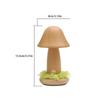 Warm Light Mushroom LED Night Light Beech Wood LED Light Twisted Mushroom Nightlight Three Colors Touch Switch
