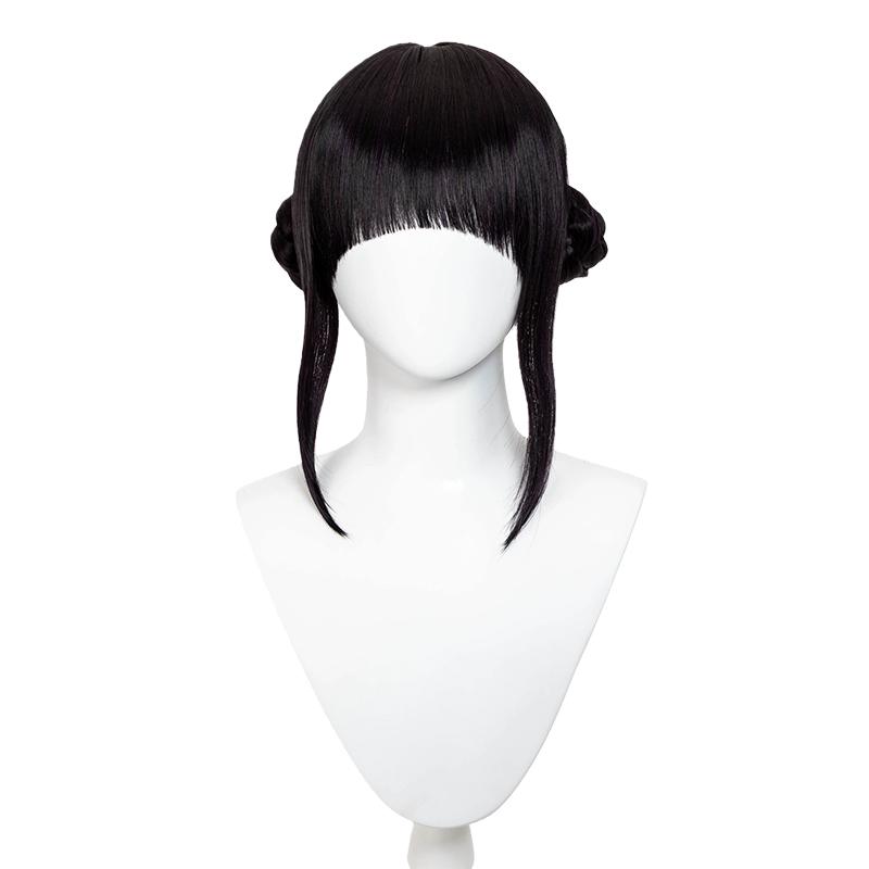 Perucas Cosplay Kpop Hunters Rumi Mira Zoey para Crianças Meninas Anime Hunters Cabelo Longo Roxo Preto Peruca Sintética Trançada Adereço de Fantasia