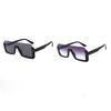 Halbrahmen-Sonnenbrille für Damen, klassische quadratische Brille für Männer und Frauen, Halbrahmen-Sonnenbrille im Hippie-Stil für draußen