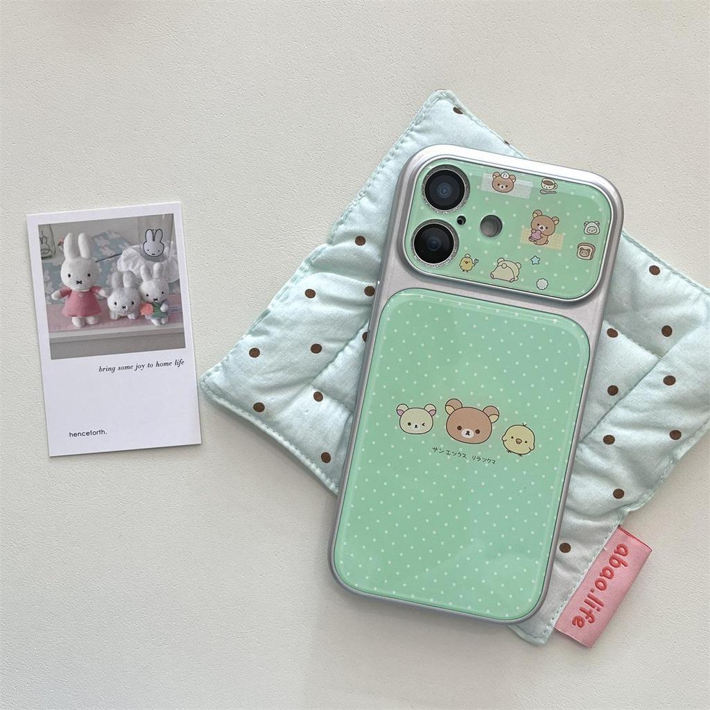Rilakkuma Cartoon iPhone 15 Compatible Pro/Max Case with Drop Protection