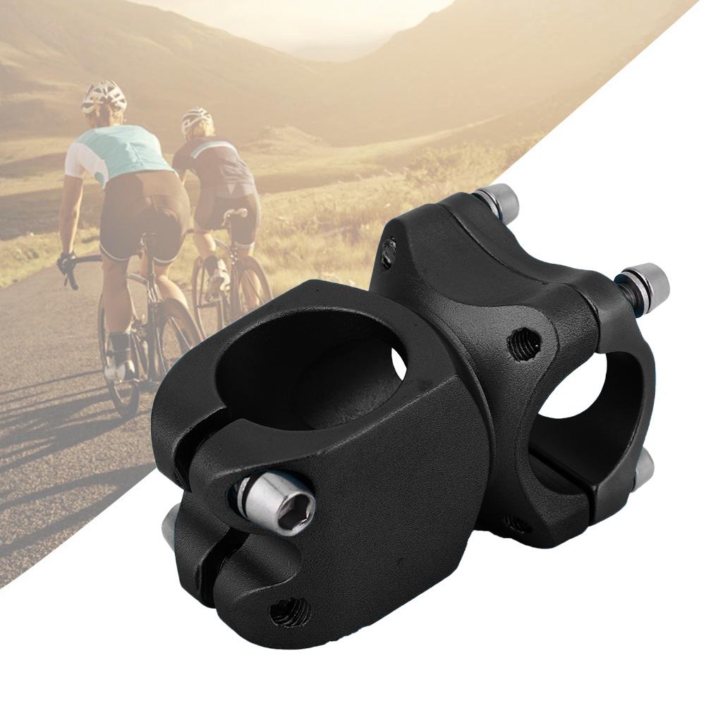 

25.4*38 Aluminum Alloy Mountain Bike Short Handlebar Fixed Stem Cycling Accessory Black