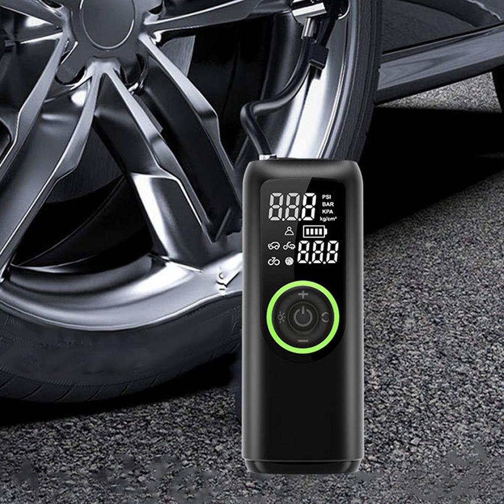 Tire Inflator Portable 150psi Wireless Pump with LED Fluorescent, Wireless Pump Car Tire Pump for Cars Motorcycles