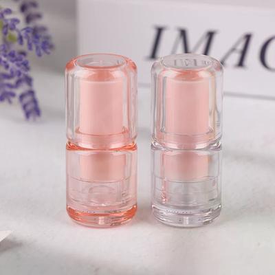 3.5ml Circular Semi Transparent Empty Lip Balm Tubes Lipstick Storage Container Bottle Lip Gloss Travel Makeup Packaging