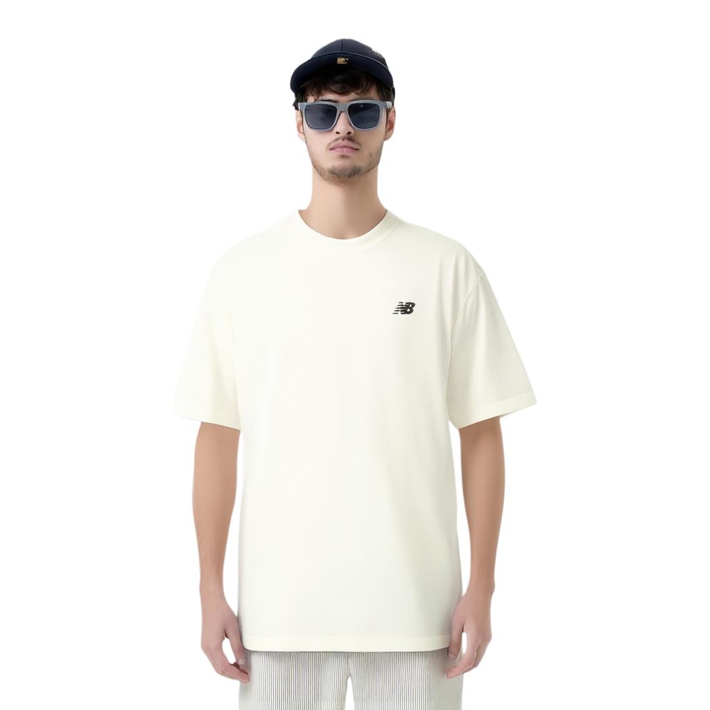 New Balance T Shirt Unisex Sea Salt White MT51865-SST