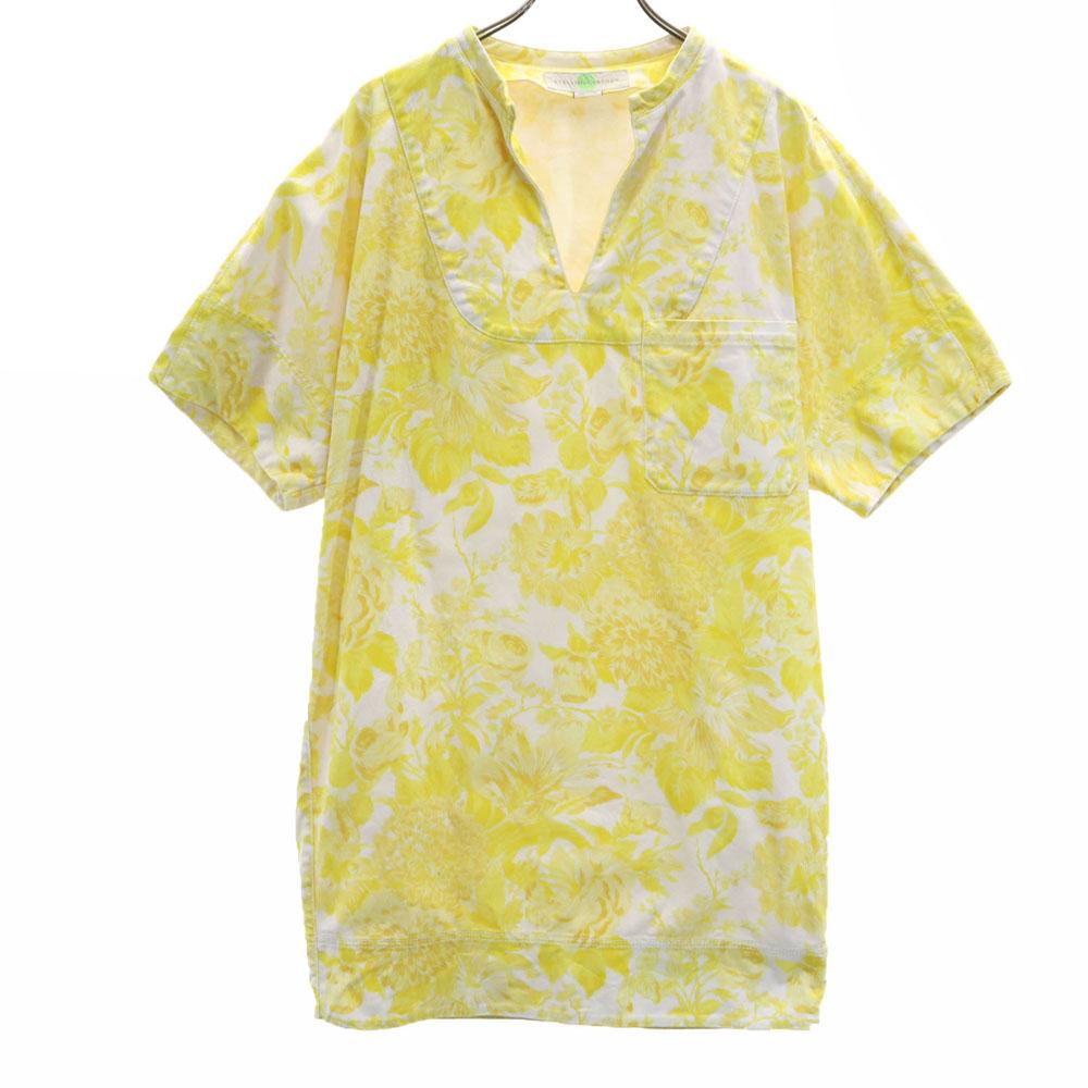 Stella Mccartney Made In Italy Floral Short Sleeve Skipper One Piece 36 Women Used