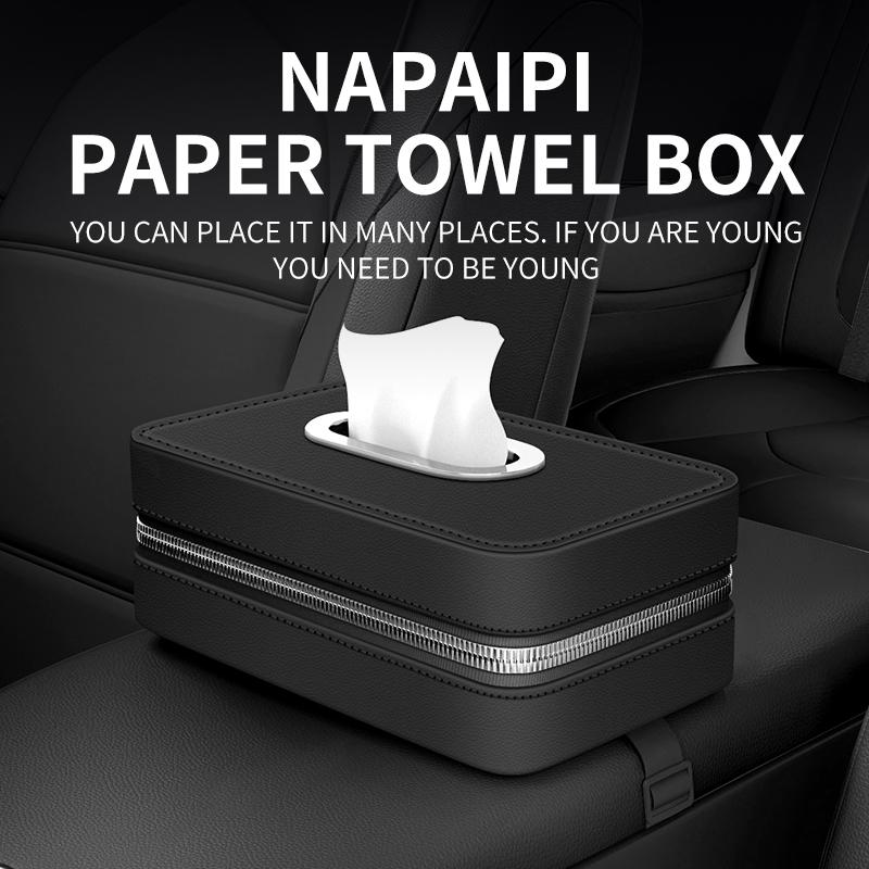 Nouvelle boîte en papier pour voiture à suspendre au dossier de chaise boîte à accoudoir de haute qualité boîte à serviettes en papier boîte à essuie-tout pour voiture