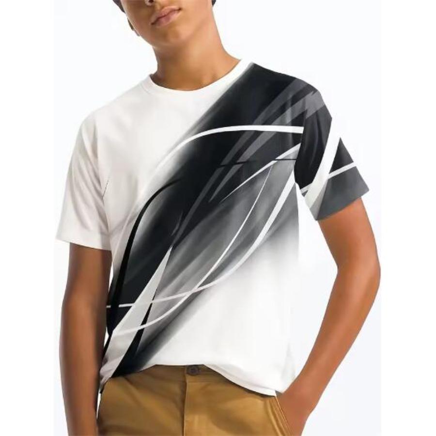 

Детская мода летняя принтованная 3D футболка для мальчиков футболки повседневные с коротким рукавом O-образный вырез топы для девочек 130