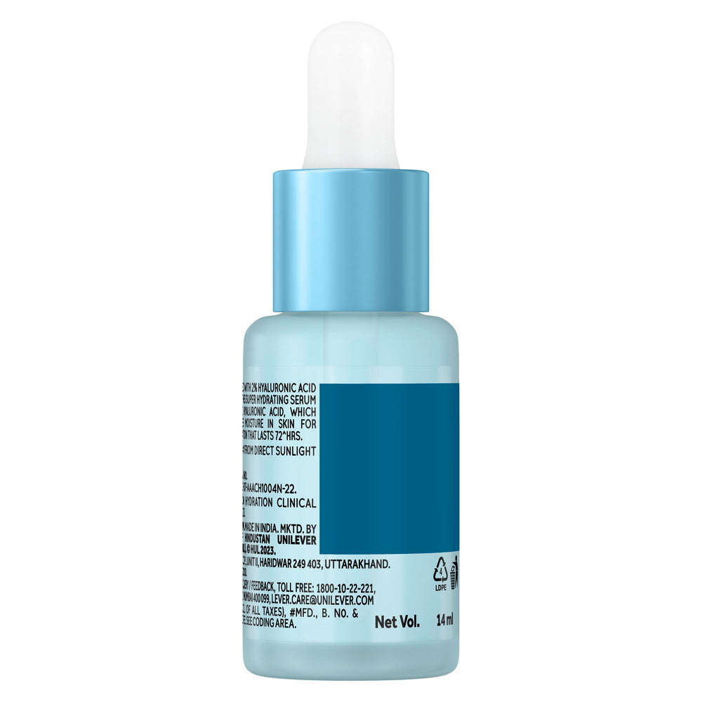 POND'S Hydra Light 2% Hyaluronsäure Serum 14ml Für 72 Stunden Tiefenhydratation, Pralle & Strahlende Haut, Leichtes Schnell Einziehendes Gesichtsserum