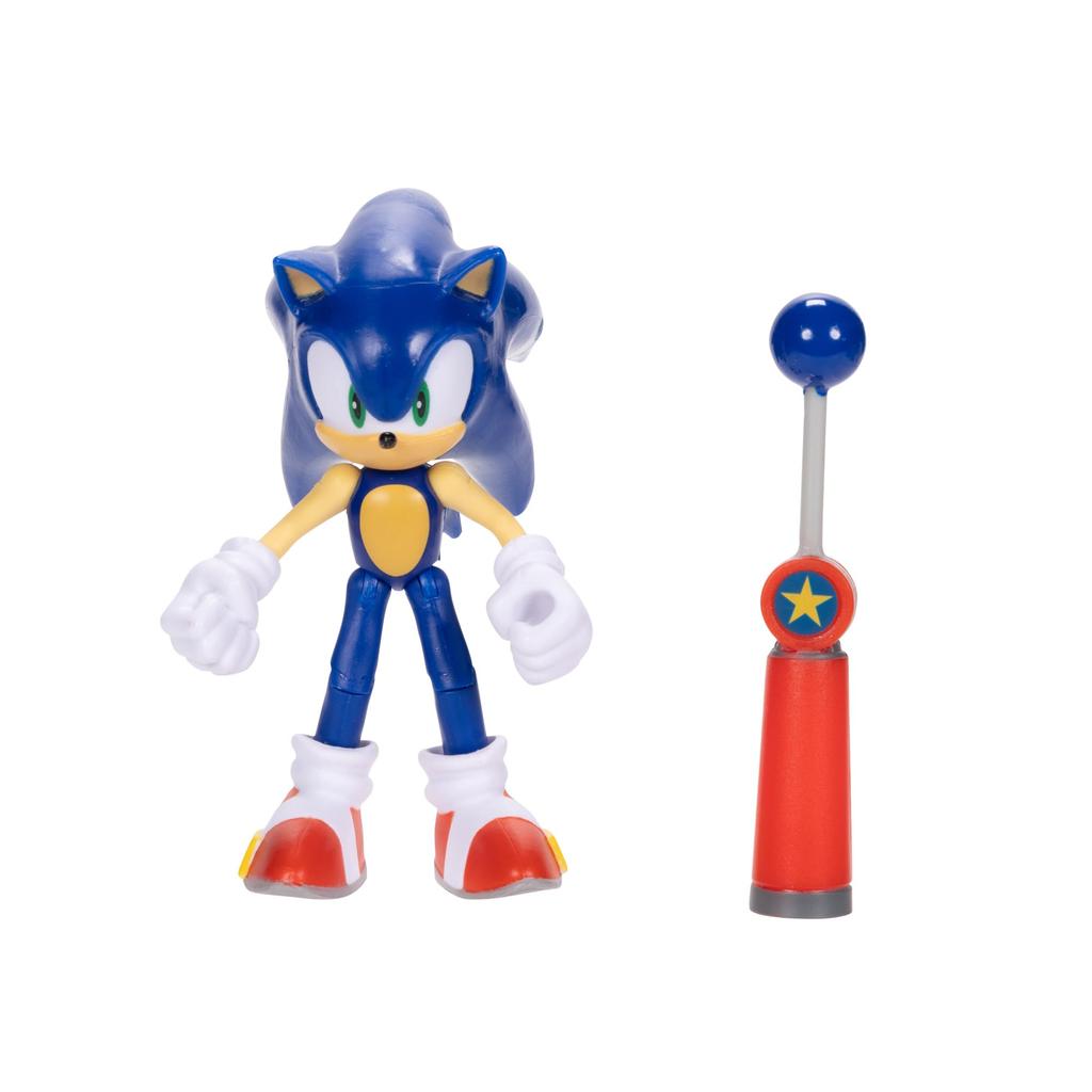 Sonic the Hedgehog 4-inch Sonic Action Figure with Blue Checkpoint Accessory, Ages 3 and Up (Officially Licensed by Sega)